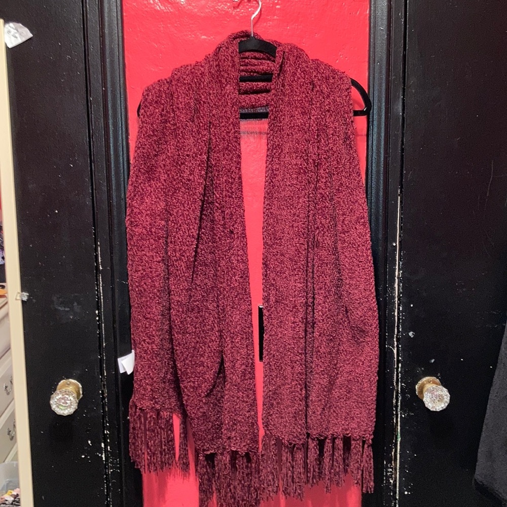 Long thick chenille scarf